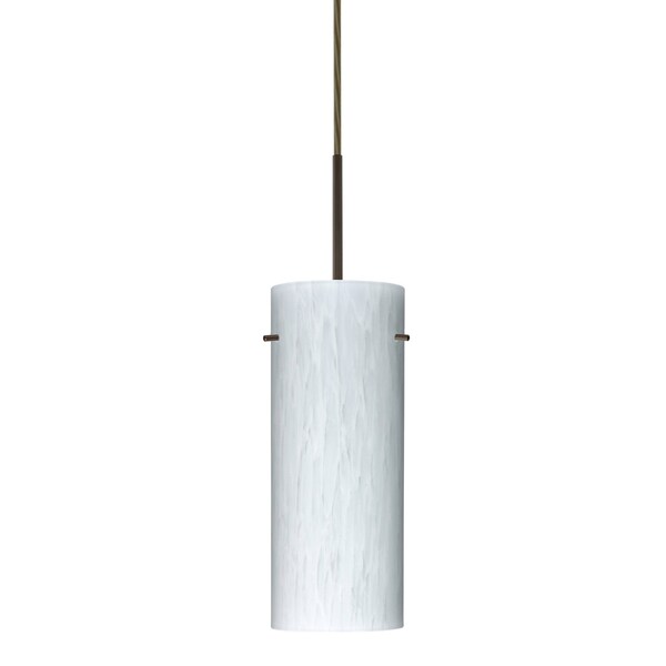 Besa Lighting Stilo 10 Cord Pendant, Carrera, Bronze Finish, 1x9W LED 1JT-412319-LED-BR - main